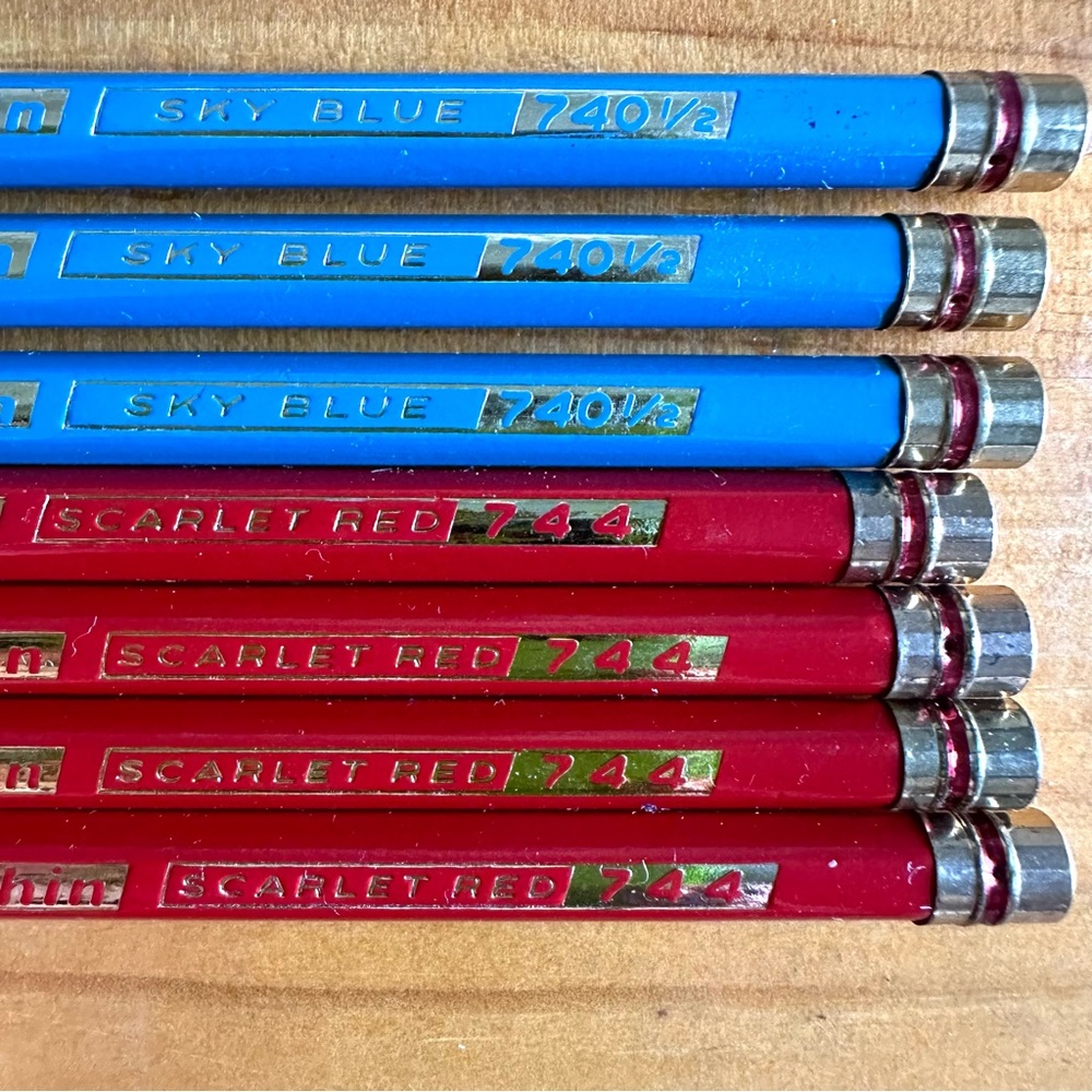 NOS Vintage 80s Eagle Verithin chemo-sealed colored pencils lot